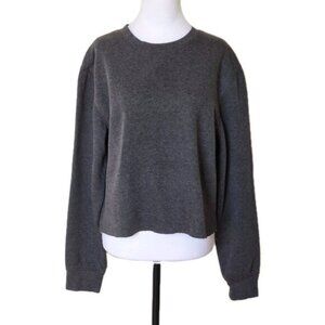 ATHLETIC WORKS GREY CUT-OFF SWEATSHIRT SIZE MEDIUM